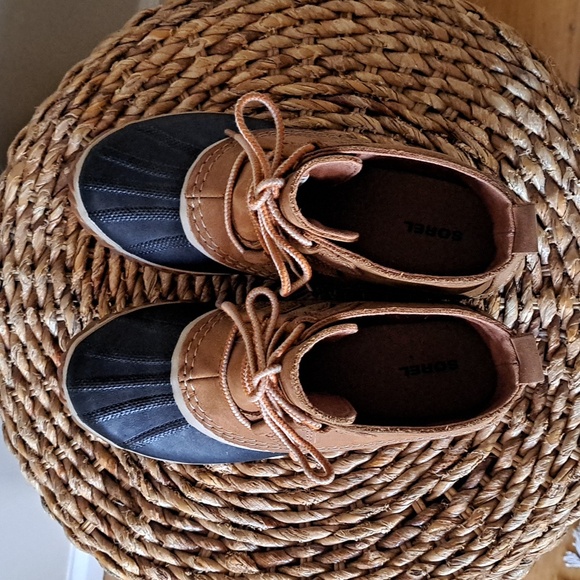 Sorel‎ Womens Out And About Brown Nubuck Suede Ankle Rain/Winter Duck Boots S-7 - Picture 6 of 9